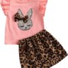 Bunny Top with Leopard Skirt