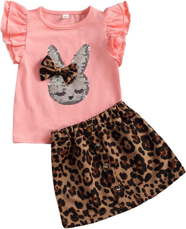 Bunny Top with Leopard Skirt