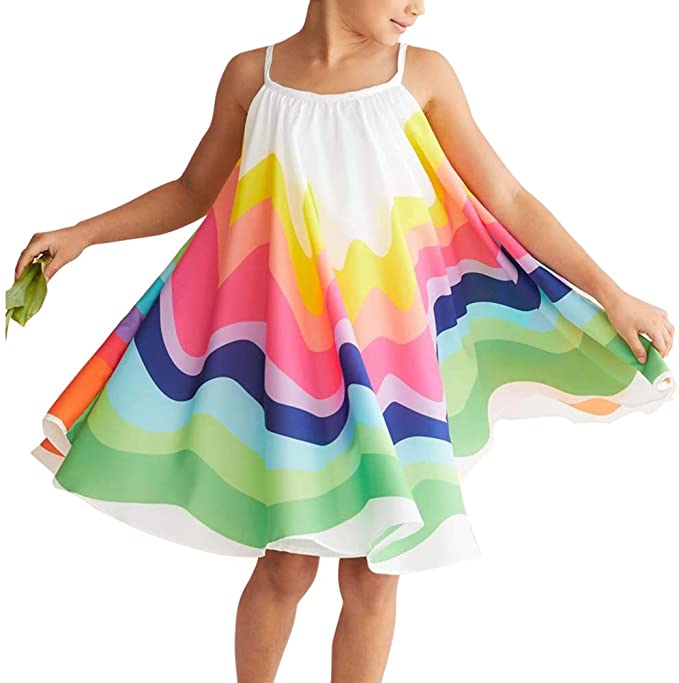 Rainbow Beach Dress for Toddlers